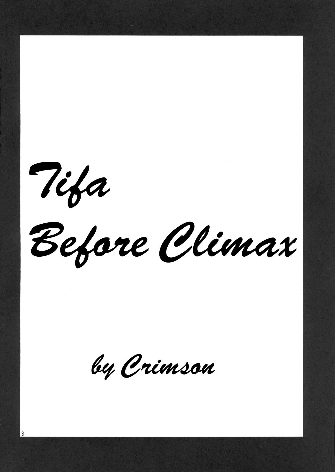 Tifa Kyokuzen | Tifa Before Climax final fantasy vii 6 hentai manga