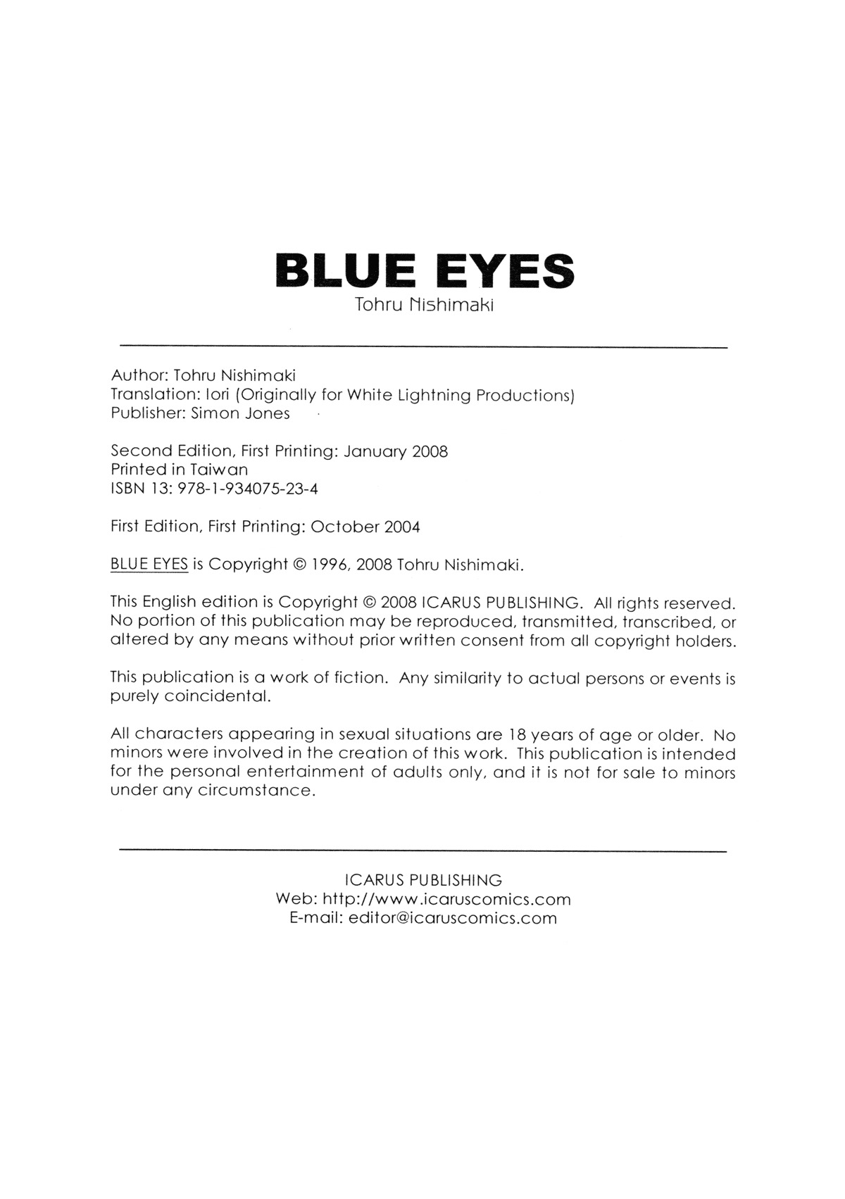 Blue Eyes Vol.1 176 hentai manga