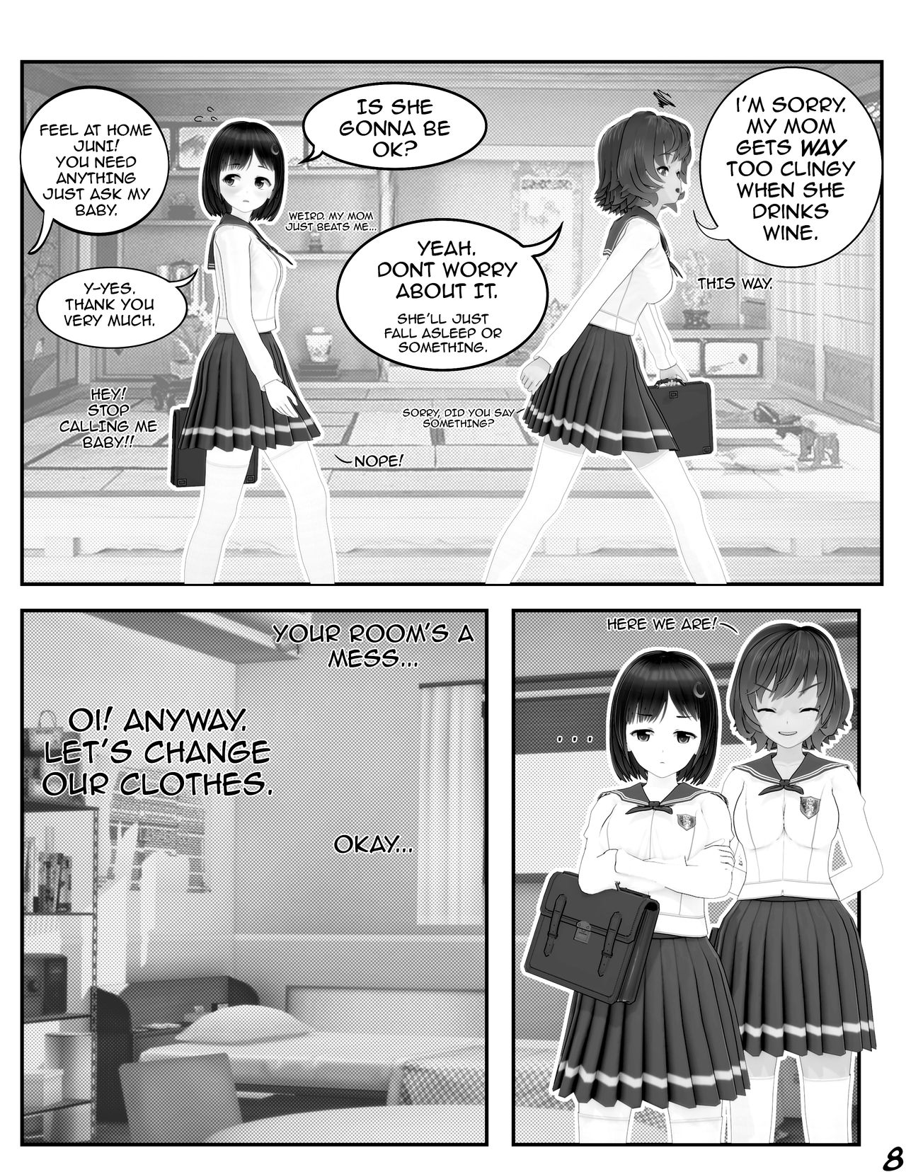Sleepover at Hini's page 10 full