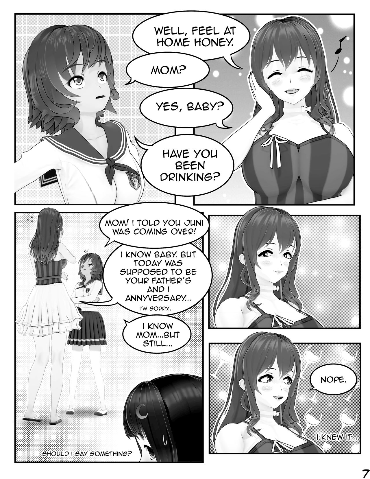 Sleepover at Hini's page 9 full